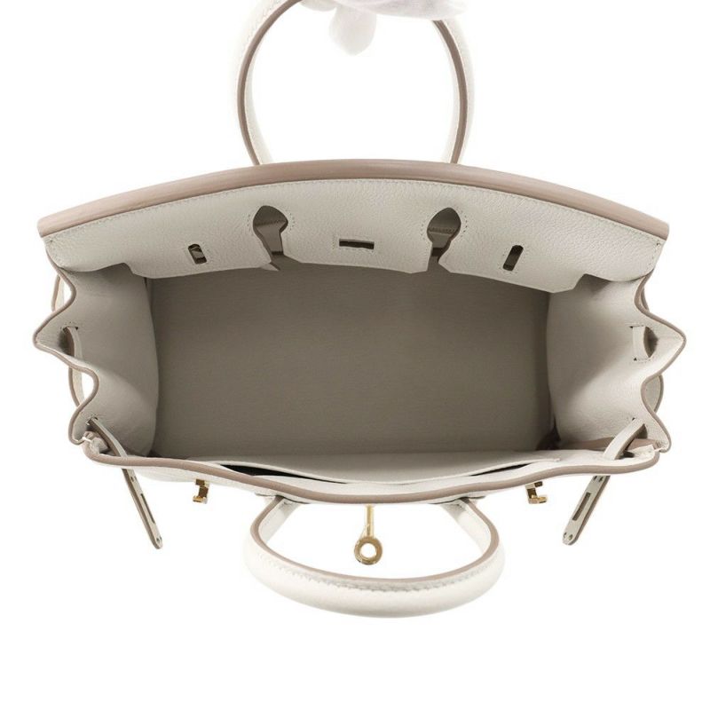 エルメス バーキン25 グリスペール/ゴールド金具 トゴ W刻印 HERMES Birkin ハンドバッグ