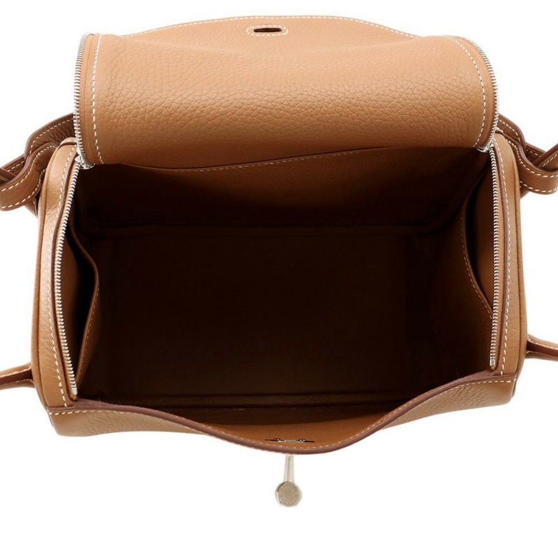 エルメス ハンドバッグ リンディ26  ゴールド/シルバー金具 トリヨンクレマンス K刻印 2wayショルダー