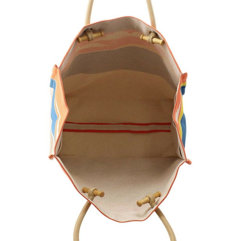 エルメス トートバッグ エスカル・ア・ラ・プラージュ プリント アシエ/シルバー金具 トワルアッシュ HERMES ビーチバッグ