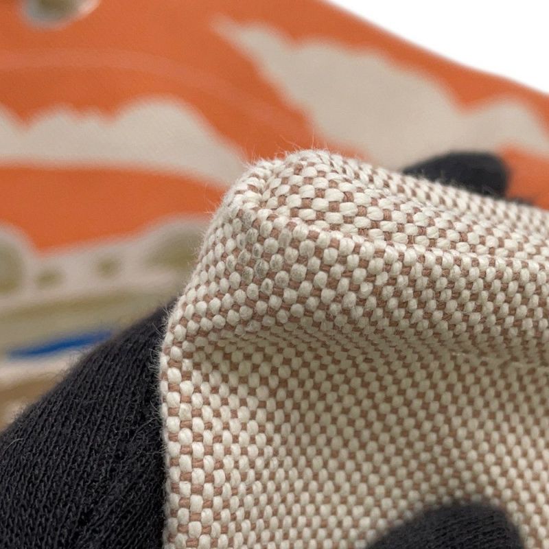 エルメス トートバッグ エスカル・ア・ラ・プラージュ プリント アシエ/シルバー金具 トワルアッシュ HERMES ビーチバッグ