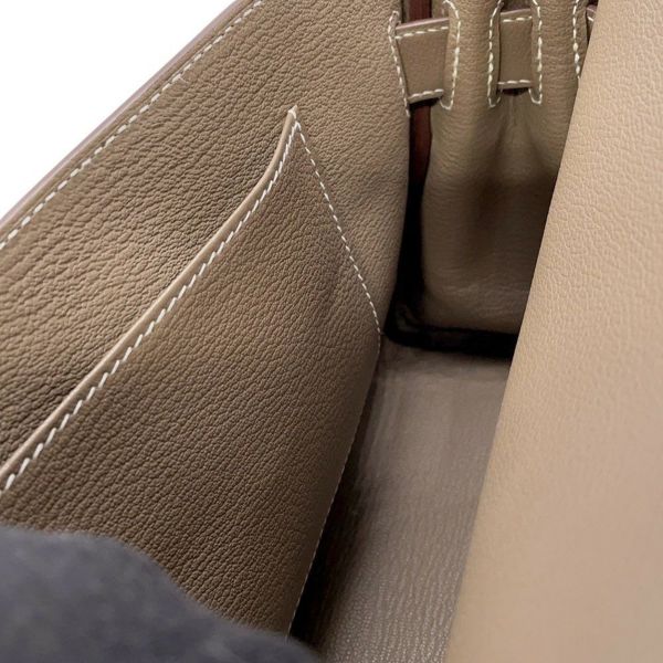 エルメス ケリーメッセンジャーPM エトゥープ/シルバー金具 エバーカラー W刻印 HERMES メンズ