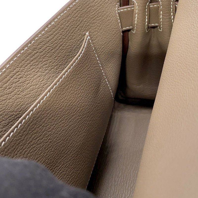 エルメス ケリーメッセンジャーPM エトゥープ/シルバー金具 エバーカラー W刻印 HERMES メンズ