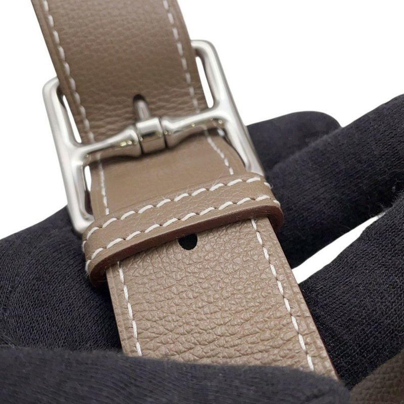 エルメス ケリーメッセンジャーPM エトゥープ/シルバー金具 エバーカラー W刻印 HERMES メンズ