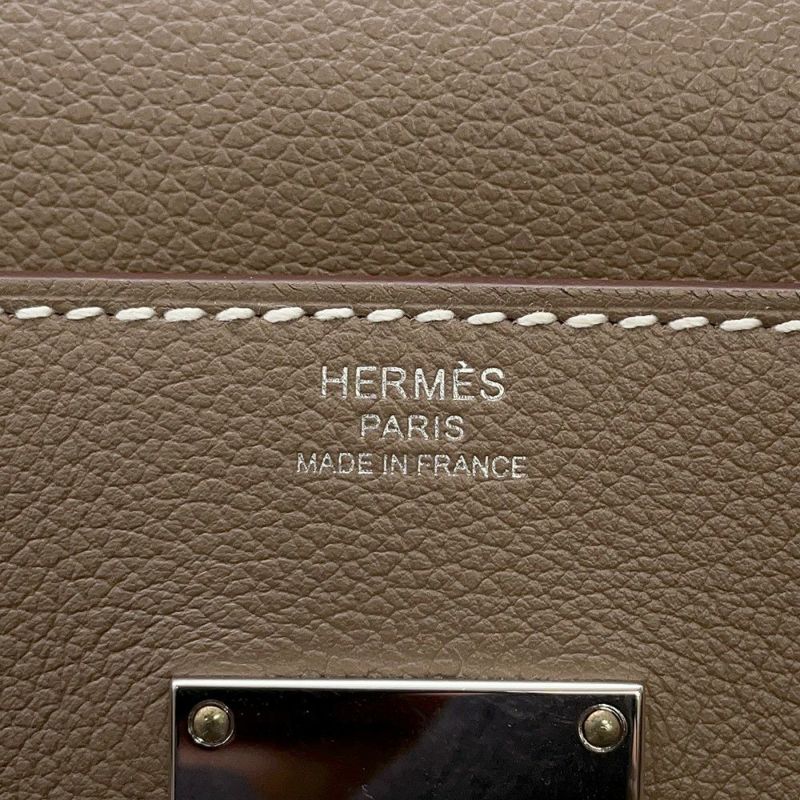 エルメス ケリーメッセンジャーPM エトゥープ/シルバー金具 エバーカラー W刻印 HERMES メンズ