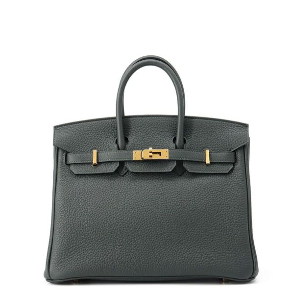 エルメス バーキン25 ブラック/ゴールド金具 トゴ W刻印 HERMES Birkin ハンドバッグ ニューヴェールフォンセ