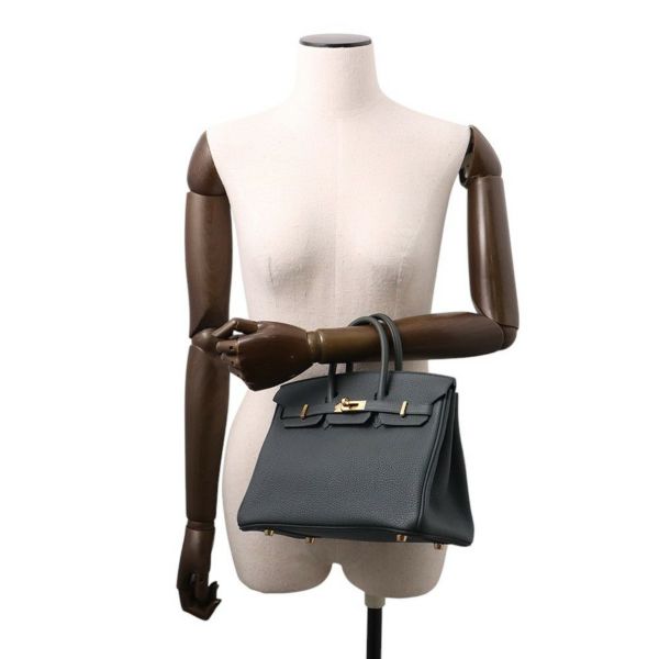 エルメス バーキン25 ブラック/ゴールド金具 トゴ W刻印 HERMES Birkin ハンドバッグ ニューヴェールフォンセ