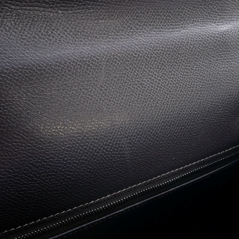 エルメス ハンドバッグ ケリー32 外縫い グラファイト/シルバー金具 クシュベル □G刻印 2wayショルダー