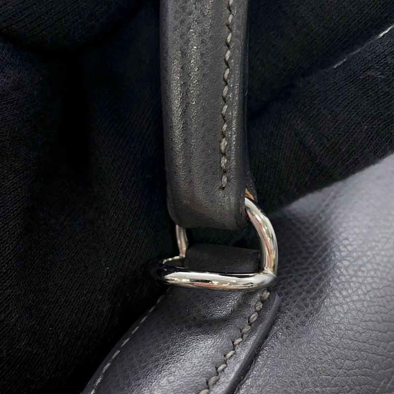 エルメス ハンドバッグ ケリー32 外縫い グラファイト/シルバー金具 クシュベル □G刻印 2wayショルダー