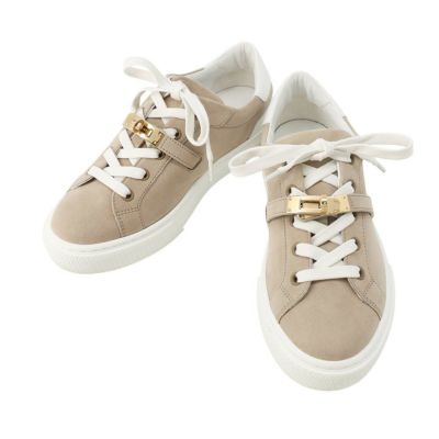 エルメス スニーカー デイ スエード/レザー レディースサイズ37 HERMES