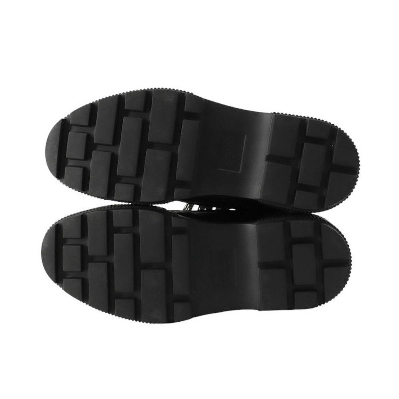 エルメス ショートブーツ フレッシュ ナイロン/レザー レディースサイズ36 1/2 HERMES 靴 黒