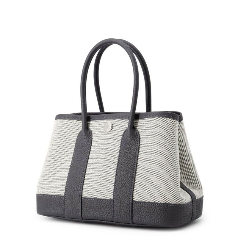 エルメス ネオ・ガーデン 23 ガーデンパーティ アルドワーズ/エクリュ/シルバー金具 トワルアッシュヴァイキング/ネゴンダ K刻印