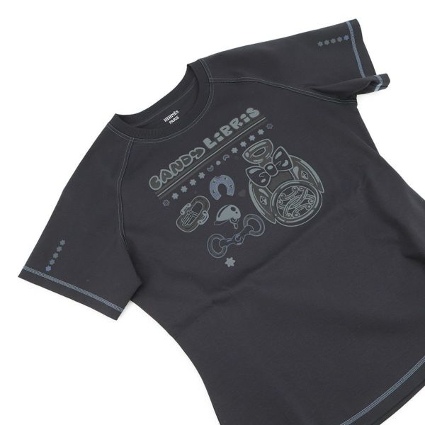 エルメス Ｔシャツ カルトゥッシュ Candy Libris マイクロTシャツ レディースサイズ38 HERMES トップス