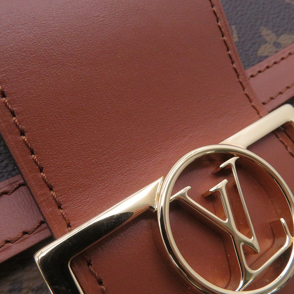 ルイヴィトン ショルダーバッグ モノグラム・リバース ドーフィーヌMM M45958 LOUIS VUITTON ヴィトン 2way 黒 ブラック