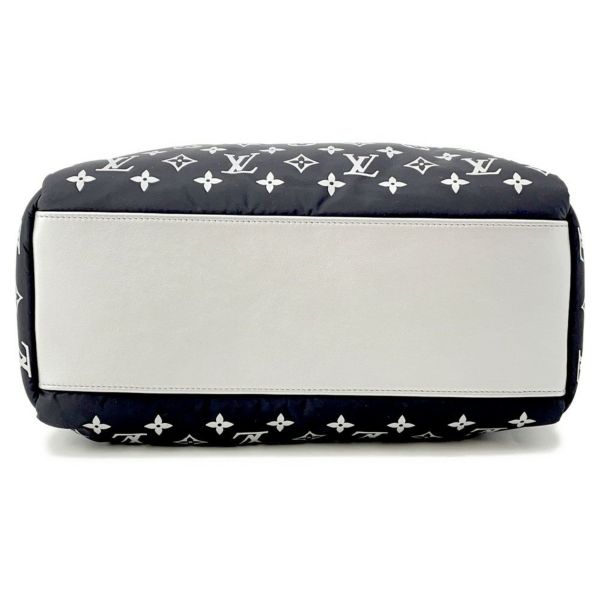 ルイヴィトン トートバッグ モノグラム・ナイロン LV SKI オンザゴーMM M11847 2way 白 ホワイト 黒 ブラック