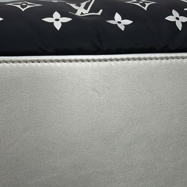 ルイヴィトン トートバッグ モノグラム・ナイロン LV SKI オンザゴーMM M11847 2way 白 ホワイト 黒 ブラック