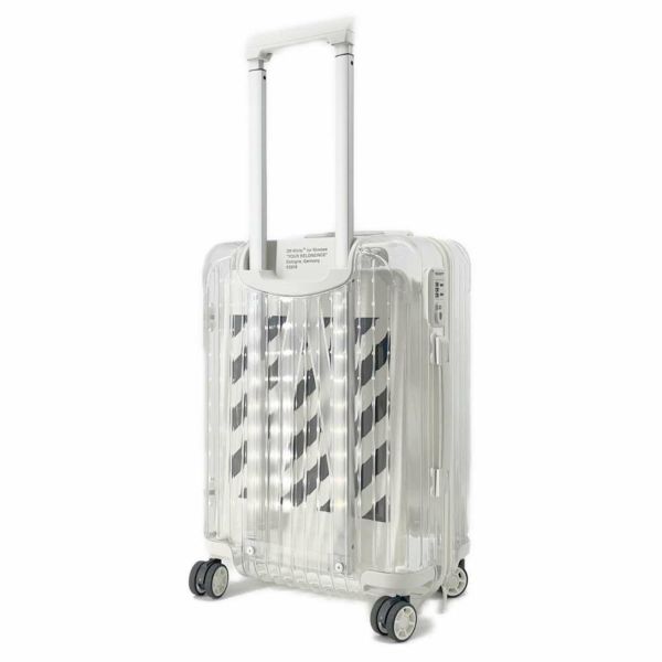 リモワ キャリーケース オフ‐ホワイトコラボ シースルー 36L ポリエステル RIMOWA スーツケース エッセンシャルモデル 白