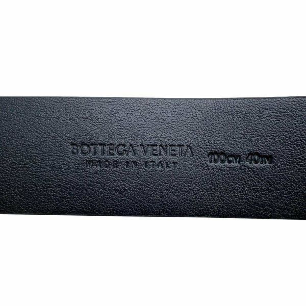 ボッテガヴェネタ ベルト イントレチャート レザー サイズ100 709342 BOTTEGA VENETA ポーチ メンズ 黒