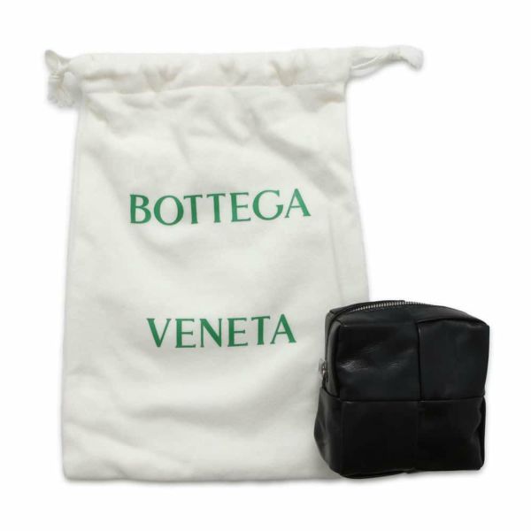 ボッテガヴェネタ ベルト イントレチャート レザー サイズ100 709342 BOTTEGA VENETA ポーチ メンズ 黒