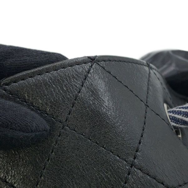 シャネル ショルダーバッグ エンブロイダリー ドローストリング 刺繍 ウール A57519 CHANEL 巾着バッグ 黒