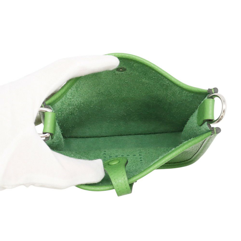 エルメス エブリンTPM 111cm アマゾン ヴェールユッカ/シルバー金具 トリヨンクレマンス B刻印