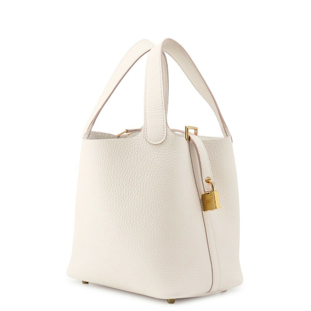 エルメス ハンドバッグ ピコタンロックPM ベトン/ゴールド金具 トリヨンクレマンス W刻印