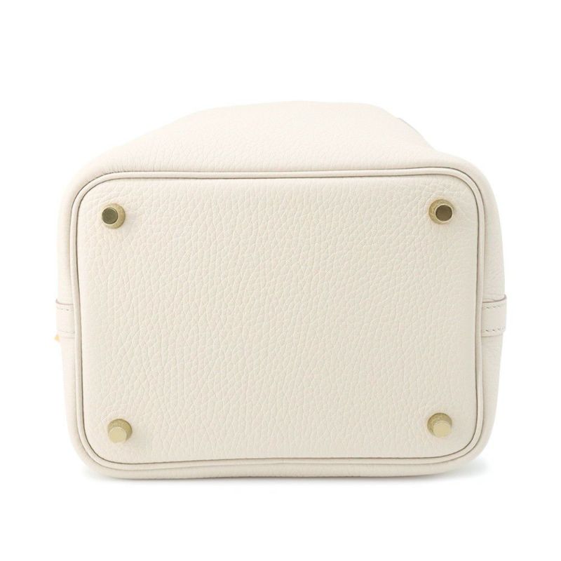 エルメス ハンドバッグ ピコタンロックPM ベトン/ゴールド金具 トリヨンクレマンス W刻印