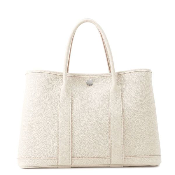 エルメス トートバッグ ガーデンパーティTPM ベトン/シルバー金具 ネゴンダ W刻印