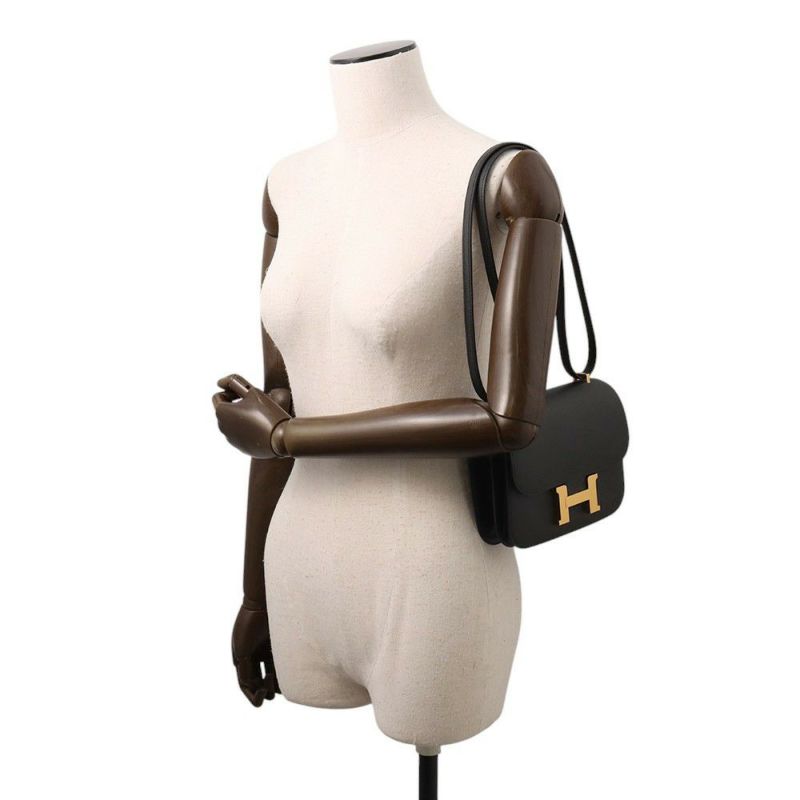 エルメス ミニ コンスタンス3 ミロワール ブラック/ゴールド金具 エプソン K刻印 黒