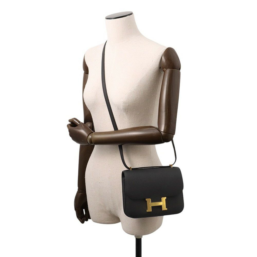 エルメス ミニ コンスタンス3 ミロワール ブラック/ゴールド金具 エプソン K刻印 黒