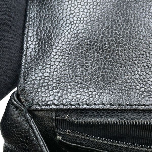 シャネル ハンドバッグ マトラッセ ココマーク キャビアスキン A12397 CHANEL 黒