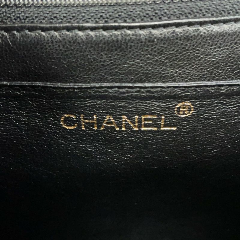 シャネル ハンドバッグ マトラッセ ココマーク キャビアスキン A12397 CHANEL 黒