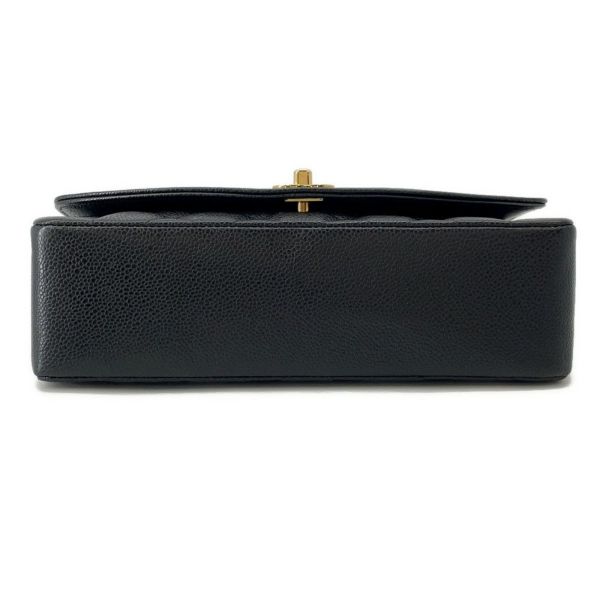シャネル チェーンショルダーバッグ マトラッセ25 ココマーク ダイアナ キャビアスキン A01165 CHANEL 黒