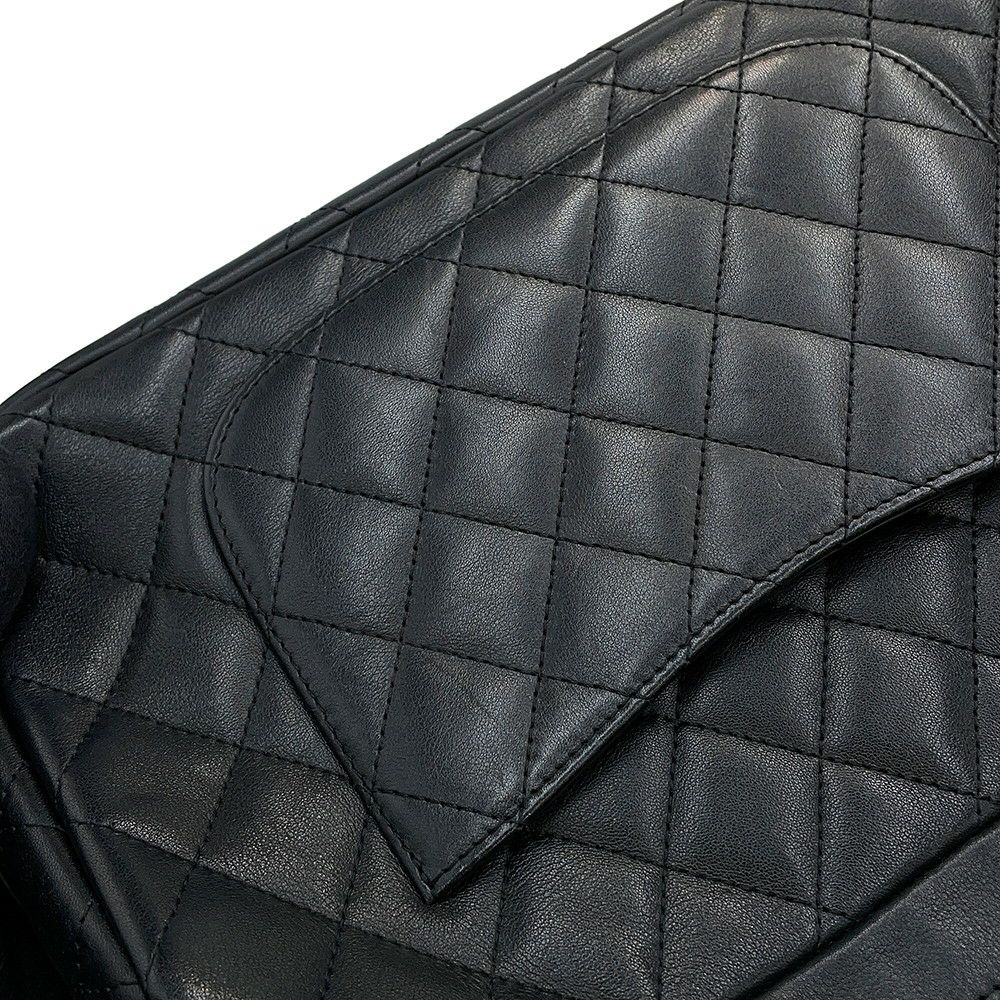 シャネル ショルダーバッグ カンボンライン ココマーク マトラッセ ラムスキン A28120 CHANEL ワンショルダー 黒