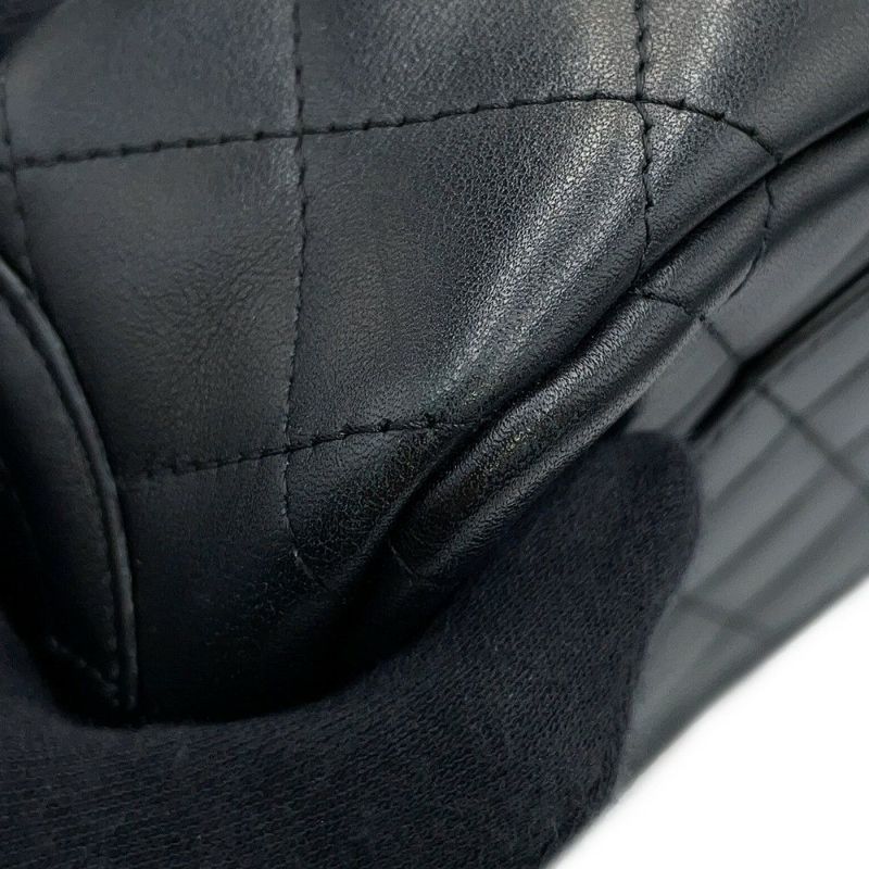 シャネル ショルダーバッグ カンボンライン ココマーク マトラッセ ラムスキン A28120 CHANEL ワンショルダー 黒