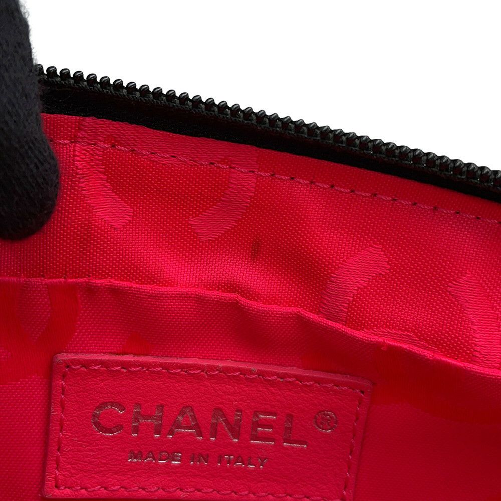 シャネル ショルダーバッグ カンボンライン ココマーク マトラッセ ラムスキン A28120 CHANEL ワンショルダー 黒