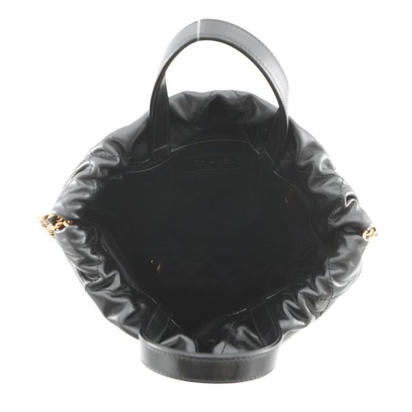 シャネル リュック シャネル22 スモール シャイニーカーフスキン AS3859 CHANEL バッグ 黒