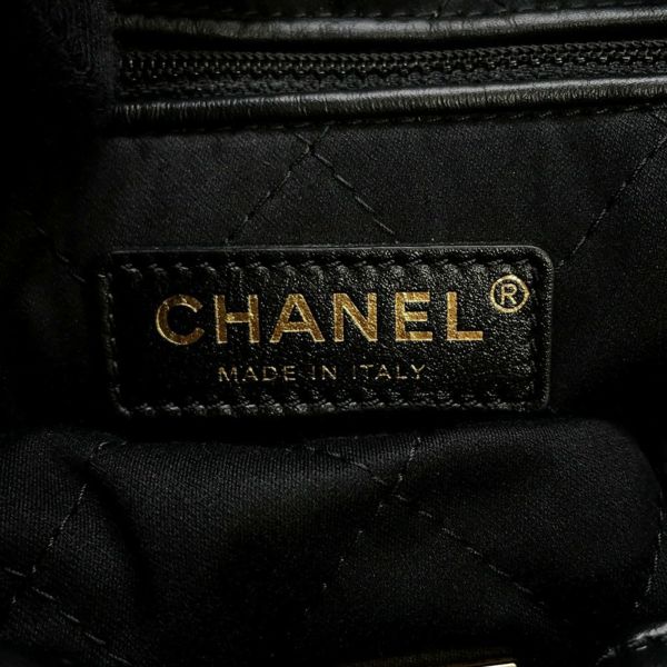 シャネル リュック シャネル22 スモール シャイニーカーフスキン AS3859 CHANEL バッグ 黒