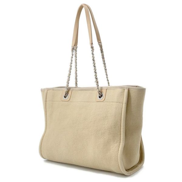 シャネル トートバッグ ドーヴィルライン ミディアム ショッピングバッグ ロゴ キャンバス A67001 CHANEL
