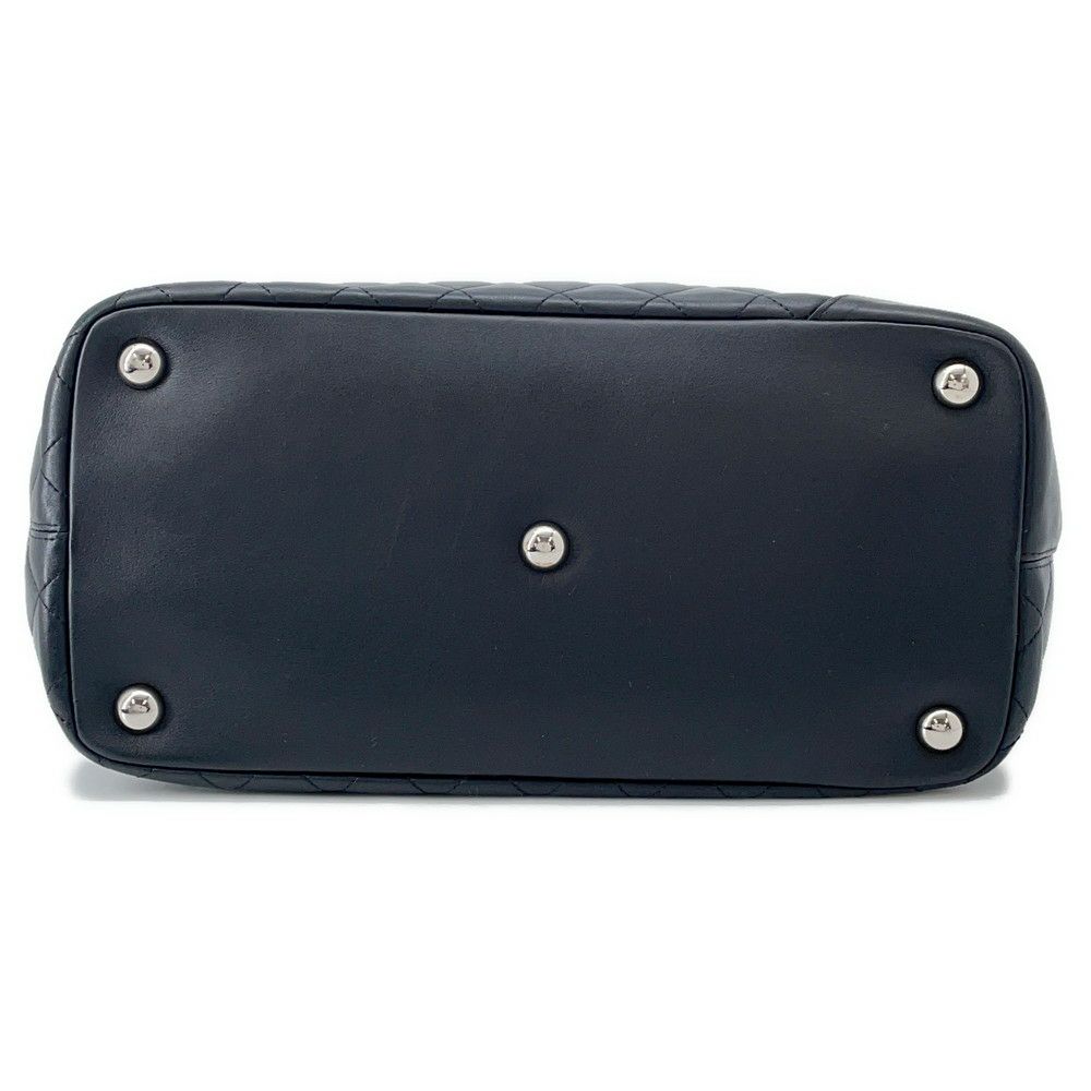 シャネル トートバッグ カンボンライン ラージトート マトラッセ ココマーク ラムスキン A25169 CHANEL 黒