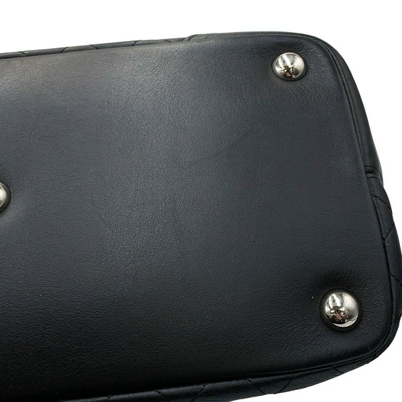 シャネル トートバッグ カンボンライン ラージトート マトラッセ ココマーク ラムスキン A25169 CHANEL 黒