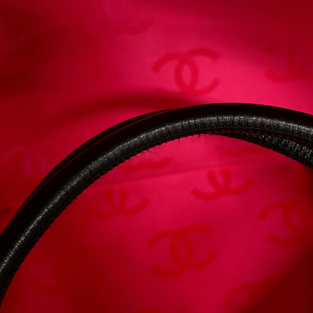 シャネル トートバッグ カンボンライン ラージトート マトラッセ ココマーク ラムスキン A25169 CHANEL 黒