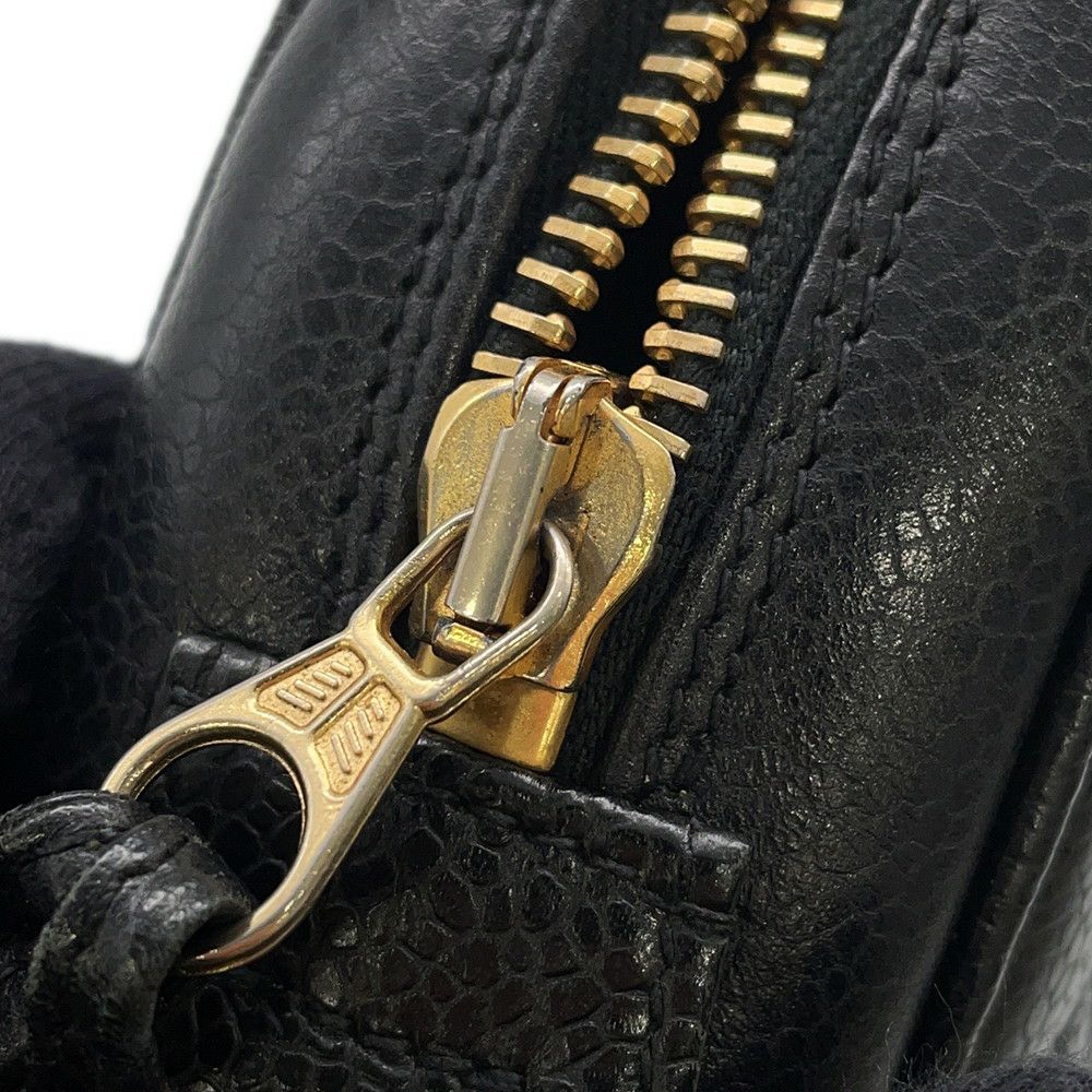 シャネル ハンドバッグ マトラッセ ココマーク ココボール キャビアスキン CHANEL 2wayショルダー 黒