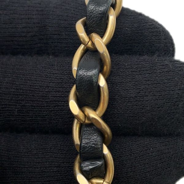 ャネル チェーンショルダーバッグ マトラッセ ココマーク フェイクパール ラムスキン AS0584 CHANEL バッグ 黒