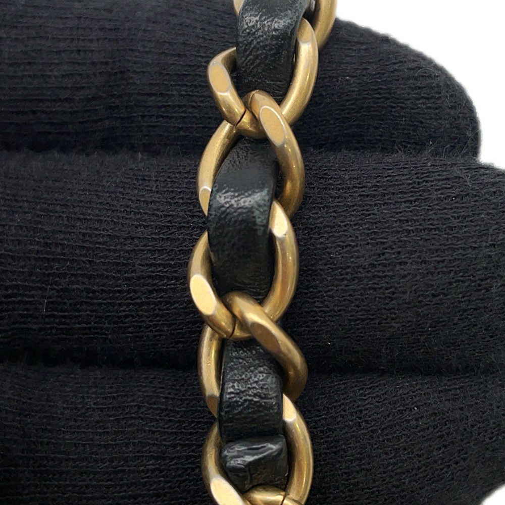 ャネル チェーンショルダーバッグ マトラッセ ココマーク フェイクパール ラムスキン AS0584 CHANEL バッグ 黒