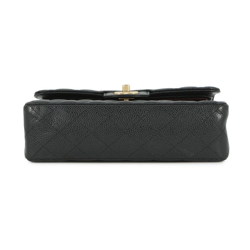 シャネル チェーンショルダーバッグ マトラッセ23 ココマーク ダブルチェーン キャビアスキン A01113 CHANEL バッグ 黒