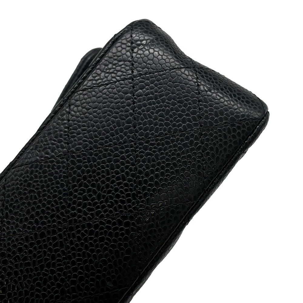 シャネル チェーンショルダーバッグ マトラッセ23 ココマーク ダブルチェーン キャビアスキン A01113 CHANEL バッグ 黒