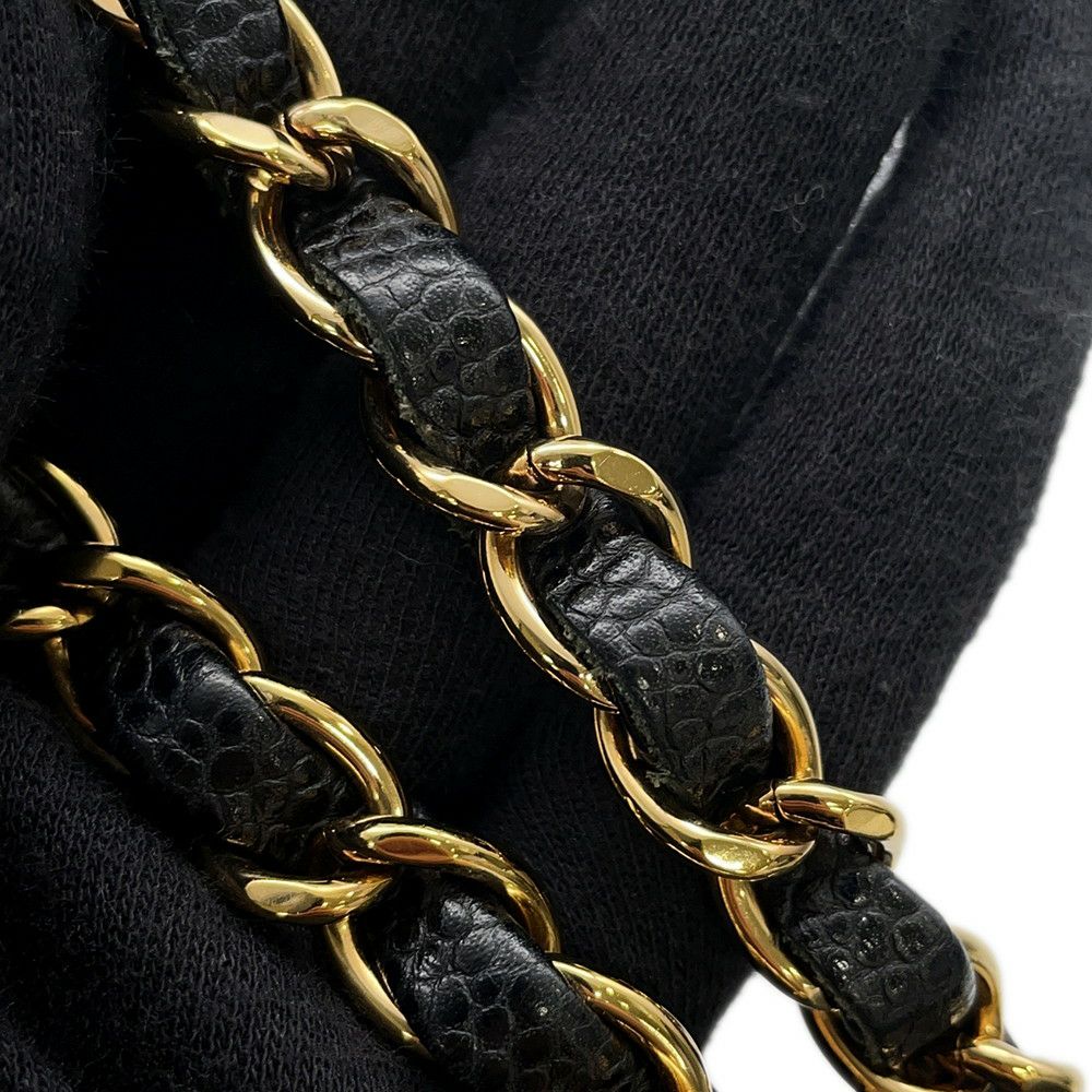 シャネル チェーンショルダーバッグ マトラッセ23 ココマーク ダブルチェーン キャビアスキン A01113 CHANEL バッグ 黒