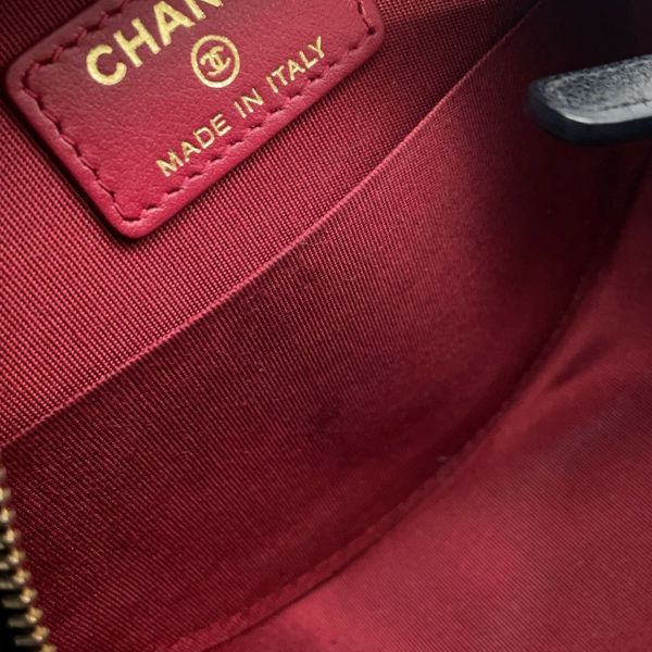 シャネル チェーンショルダーバッグ シャネル19 ココマーク ラムスキン AP0945 CHANEL 黒