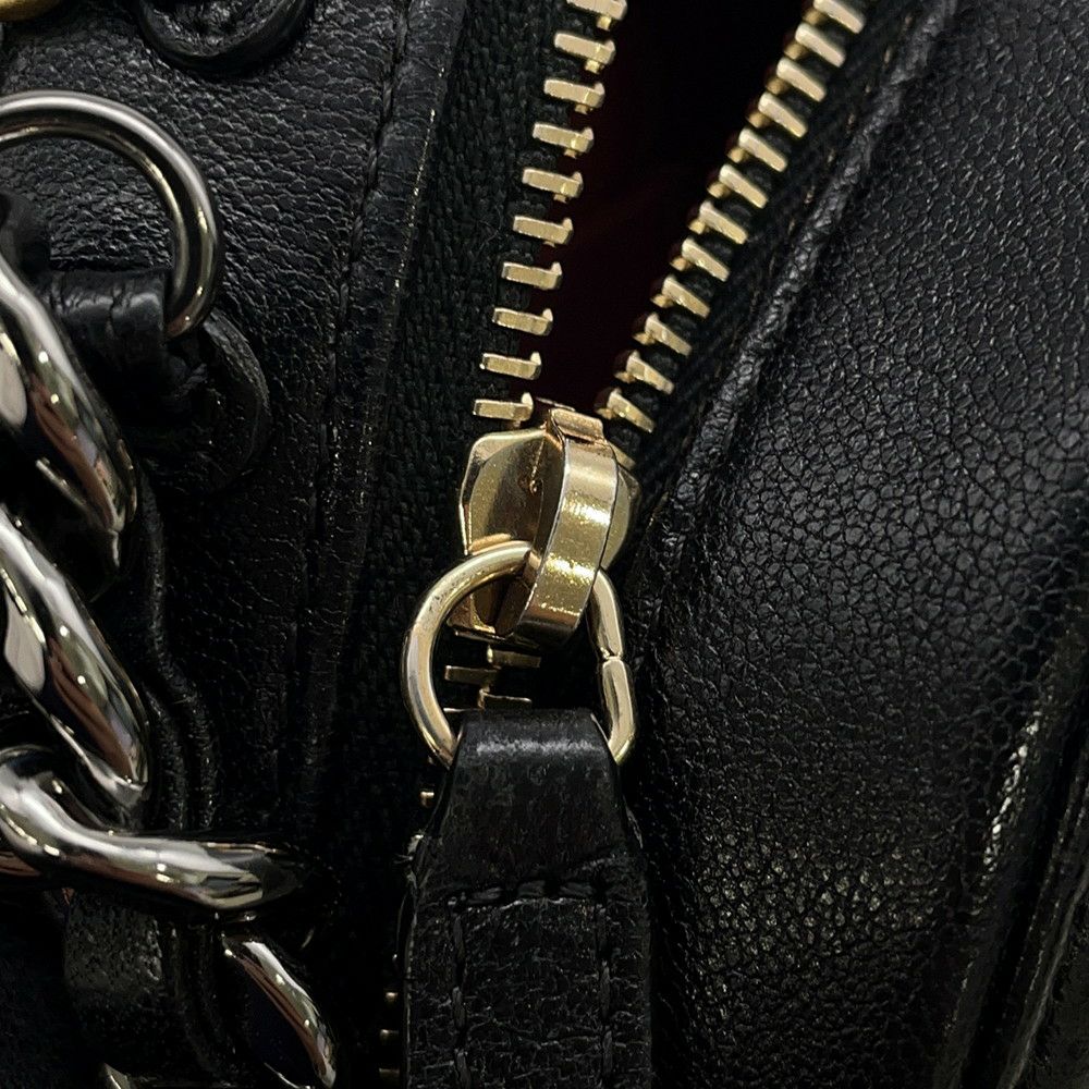 シャネル チェーンショルダーバッグ シャネル19 ココマーク ラムスキン AP0945 CHANEL 黒