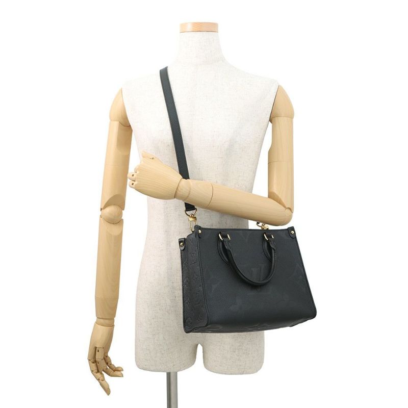 ルイヴィトン ハンドバッグ モノグラム・アンプラント オンザゴーPM M45653 黒 ブラック 2way